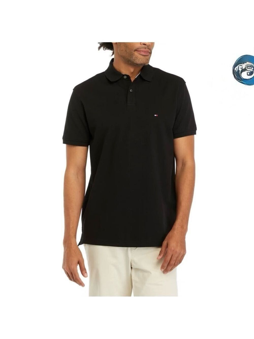 Tommy Hilfiger Men's Classic Black Polo